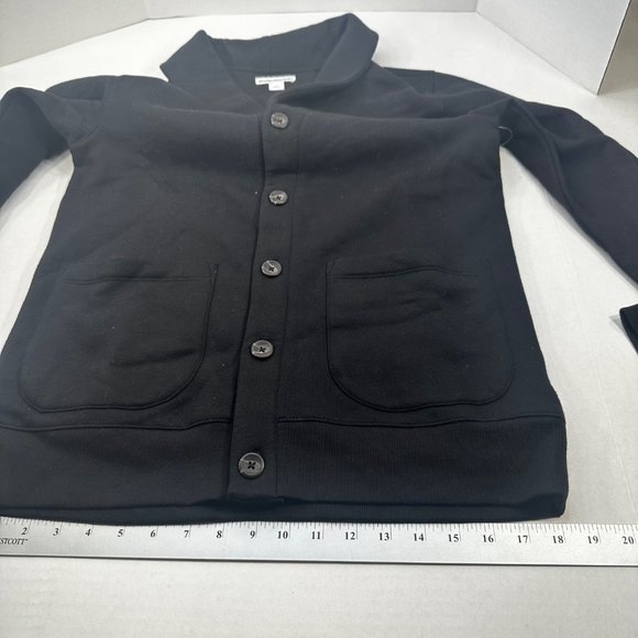Am Essentials Women's Size Small Button Up Fleece Jacket Black New With Tags - Picture 11 of 14